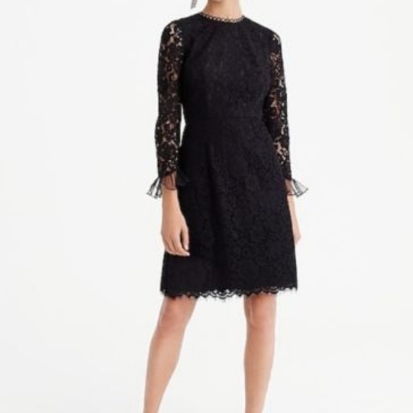 NWT J Crew Long Sleeve Lace Dress - Picture 2 of 3
